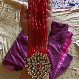 Red Beads Haar Set