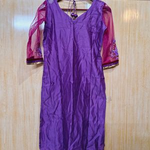 Purple Kurti With Lining (Women's)