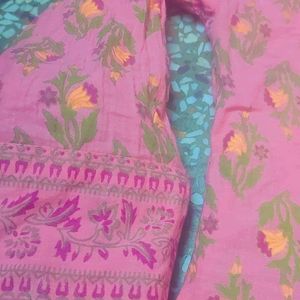 Pink Printed Kurta