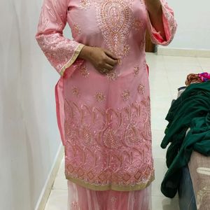 Beautiful Baby Pink Sharara Suit