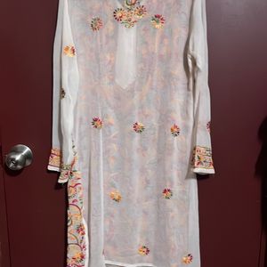 Festive Sale! Chikankari White Kurta