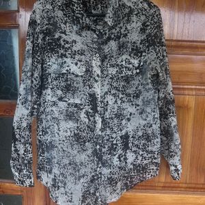 Mango Chiffon Shirt