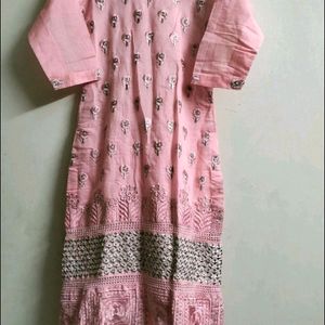 Pink Kurta With Dupatta