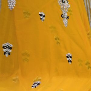 Beautiful Yellow Saree