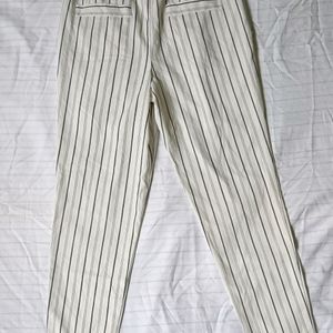 White Strip Pant