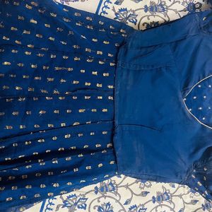 Price Drop…Beautiful Blue Anarkali Kurti