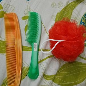2 Combs And A Loofah