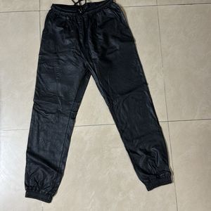 Leather Joggers