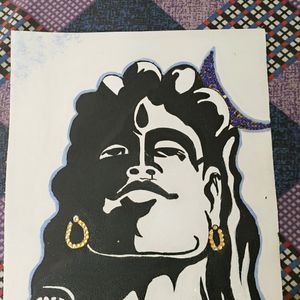 Canvas Painting Shiv Ji