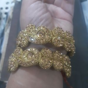 Golden Stone Bangles