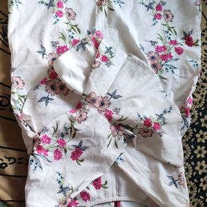 Cotton Top (Pink And White Colour)