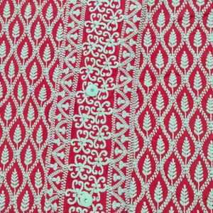 Chikankari Kurta Red And White (New)