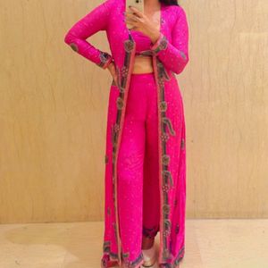 Indo western shrug Pant dress