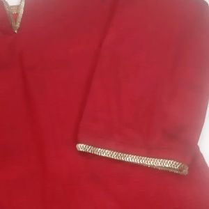 Festive Wear Rich Maroon Kurta