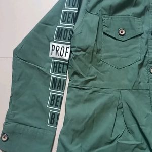 Green Jacket With Attached Tshirt
