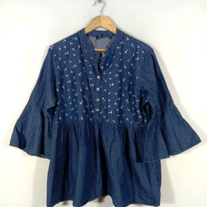 Blue Casual Top (Women's)