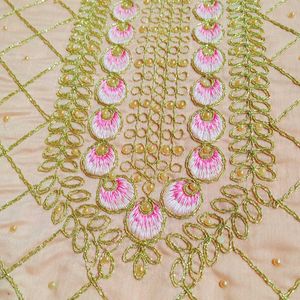 Heavy Embroidery Work Chanderi Suit