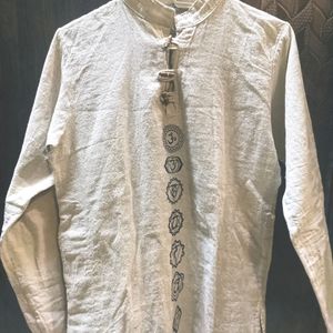 KHHADI TYPE COTTON HALF KURTA