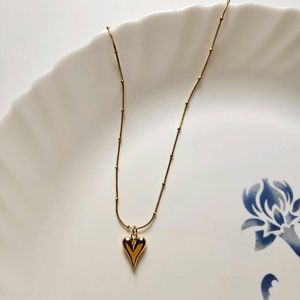 Trending Gold Heart Necklace Anti Tarnish