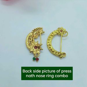 New Unused Press Nath Nose Ring Combo