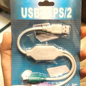 Usb To PS/2 Adaptor Convertor Cable Lead Wire