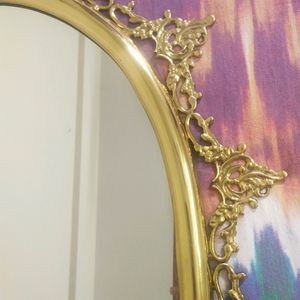 Gold Plated Wall Mirror With No Defects