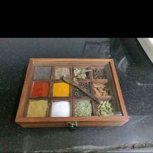 SPICE BOX WITH SPOON [NEW]