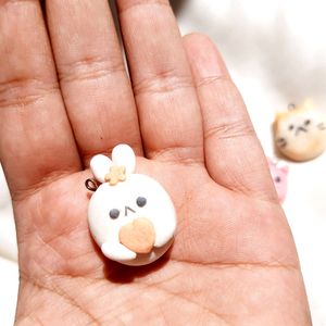 Bunny Clay Charm