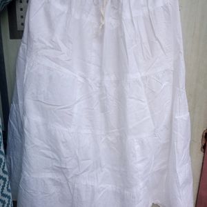 Cute White Long Skirt