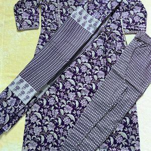 Cotton 3 Piece Kurti Set