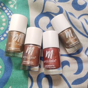 Myglamm  (2 Qnt )Chromantic Metallic 💅 Ename