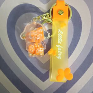 🧡 Cute Orange Rabbit Keychain 🧡🐇