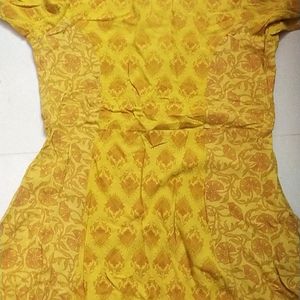 Mustard Anarkali