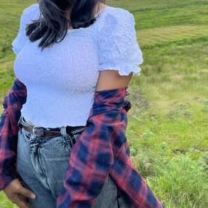 White Crop Top