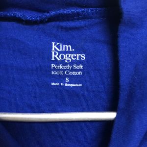 Kim. Rogers Blue Long Sleeve T Shirt