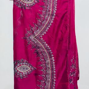 Pretty Embroidery Partywear Saree