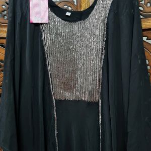 New Party Wear Long Gown Dress With Tag