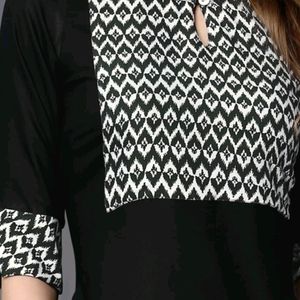 Pinteresty Black And White Kurta