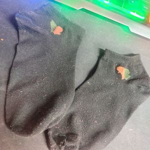 Black Casual Socks For Mens/Women 🧦