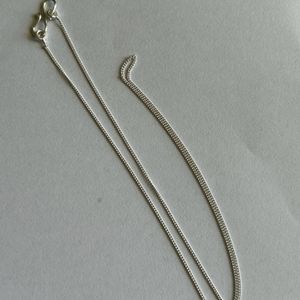 💍Sterling silver Chain 18” 1mm - new