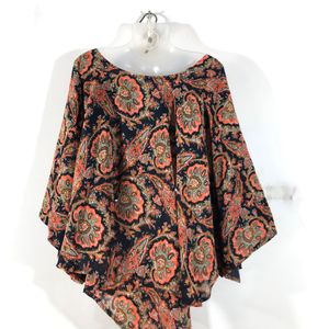 Navy Bye Printed Cape(Women’s)