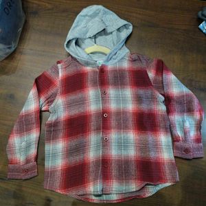 Winter Sale_kids hooded Casual Shirt