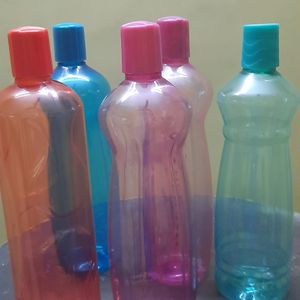 5 Assorted Colours Water Bottles