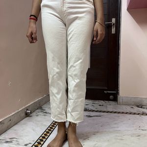 Straight Angle Length Jeans