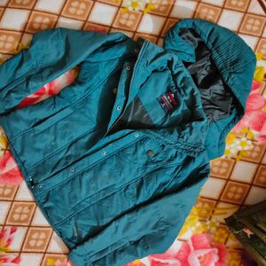 Roadster Women Teal Solid Hooded Puffer Jacket