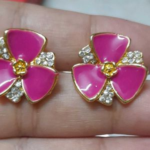 Pink Stone Studs