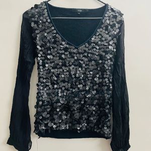 Gucci Black Sequin Trendy Top