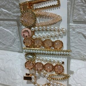 8 Pics Korean Style Hair Clip Set