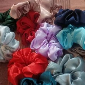 Premium Silk Satin Scrunc