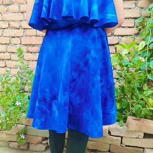 Blue Midi Dress For Girls